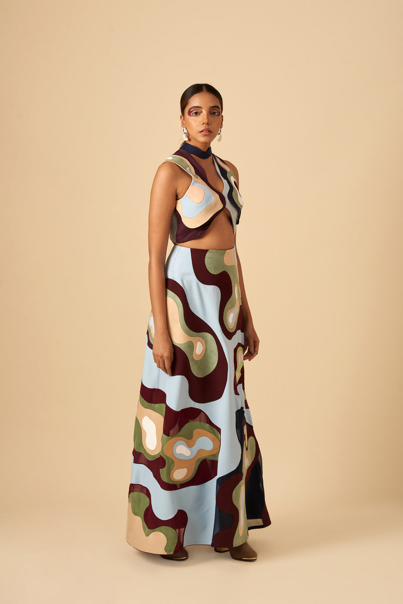 INFINITE FREQUENCY SKIRT - siddhantagrawal