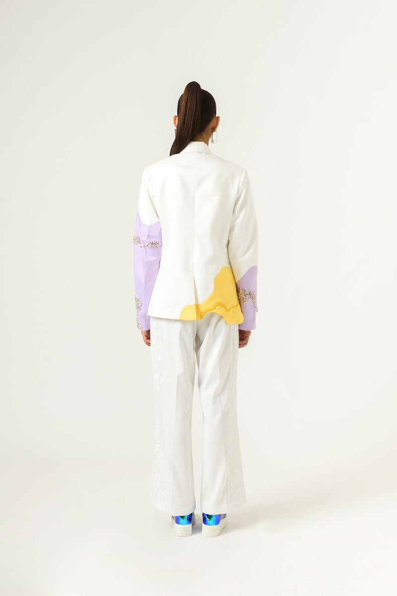 Ivory Lilac Suit - siddhantagrawal