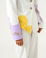 Ivory Lilac Suit - siddhantagrawal