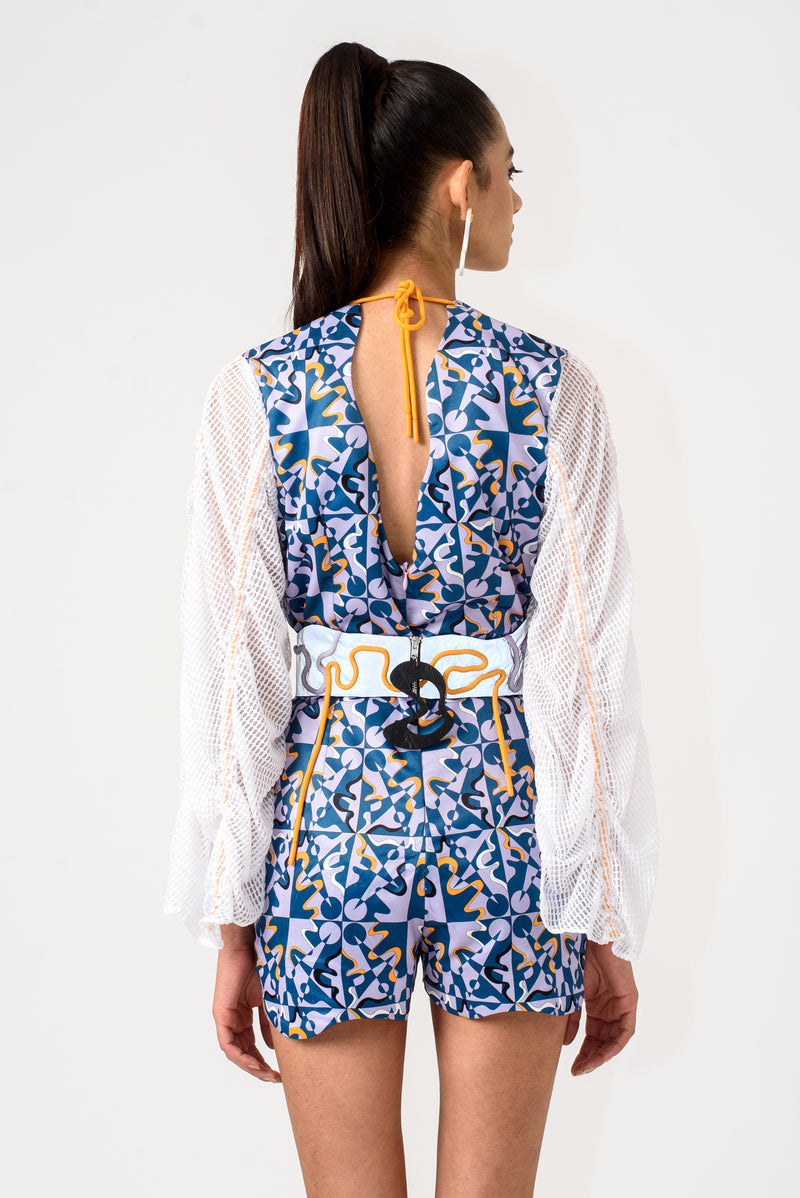 Rage Print Bodysuit - siddhantagrawal