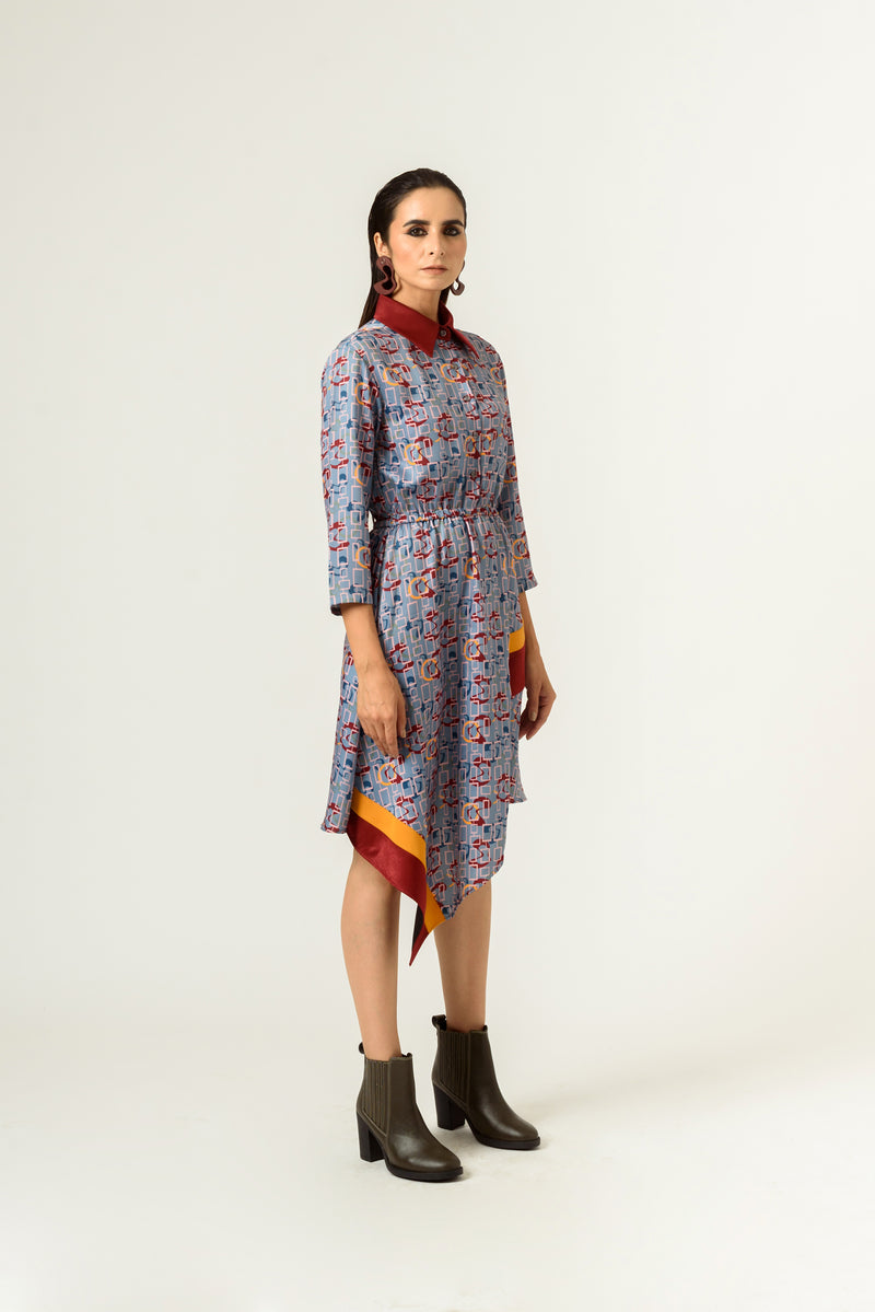 Torment High Low Fitted Dress - siddhantagrawal