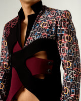 Torment Print Blazer - siddhantagrawal