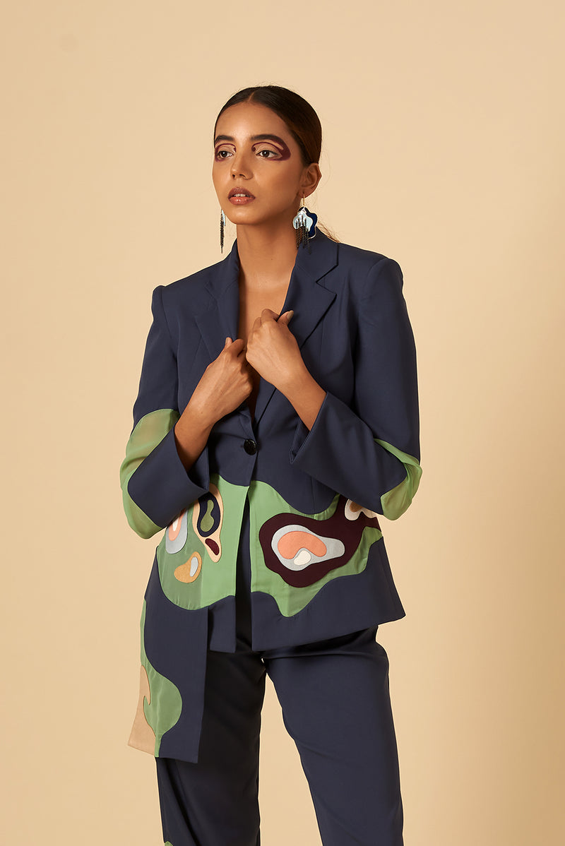 UNDEFINED APPLIQUE COAT - siddhantagrawal