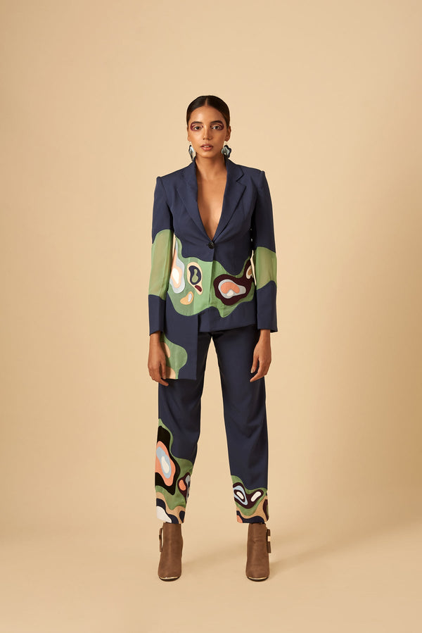 UNDEFINED APPLIQUE TROUSERS - siddhantagrawal