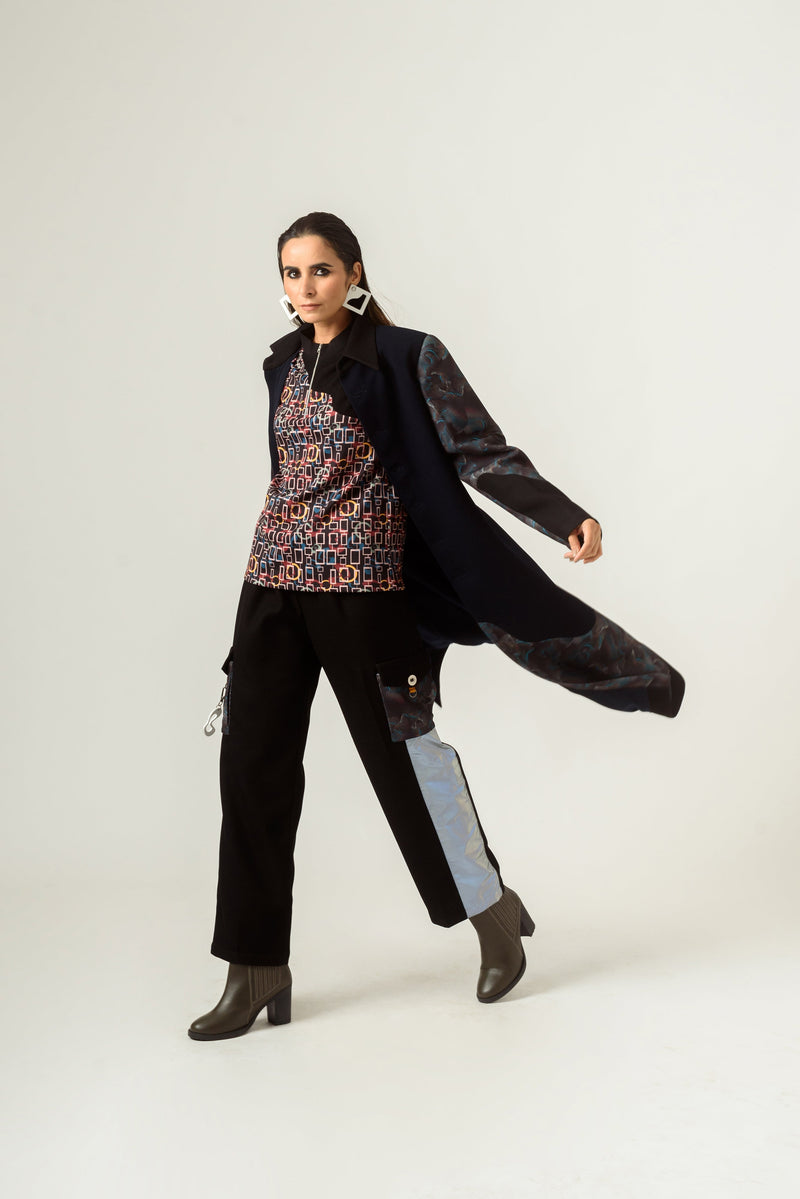 Unisex Agitation Panelled Trench Coat - siddhantagrawal