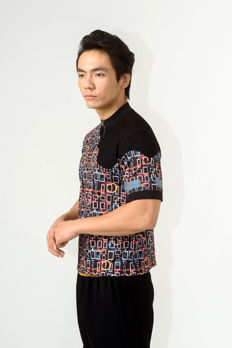 Unisex Torment Print T-Shirt with Reflector - siddhantagrawal