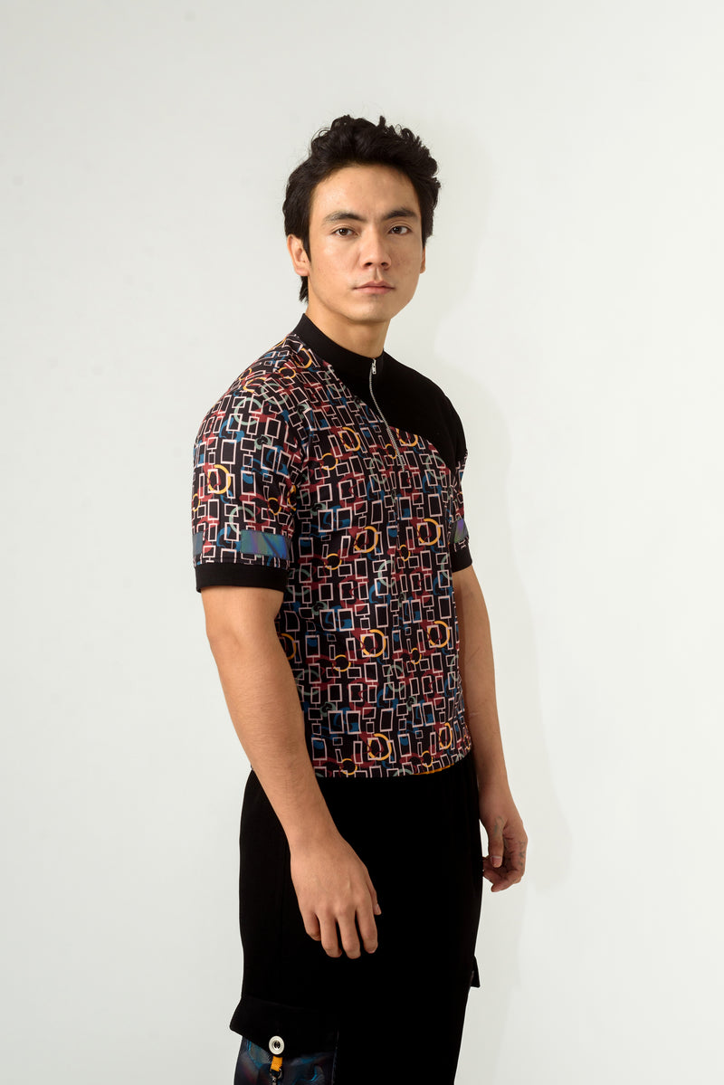 Unisex Torment Print T-Shirt with Reflector - siddhantagrawal