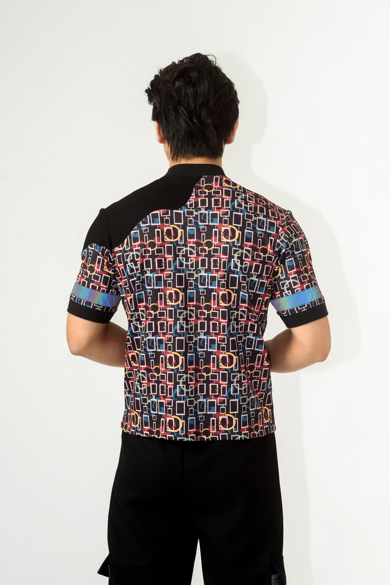 Unisex Torment Print T-Shirt with Reflector - siddhantagrawal