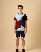 VARIEGATED COLOUR BLOCK PLAY 
MENS T-SHIRT - siddhantagrawal