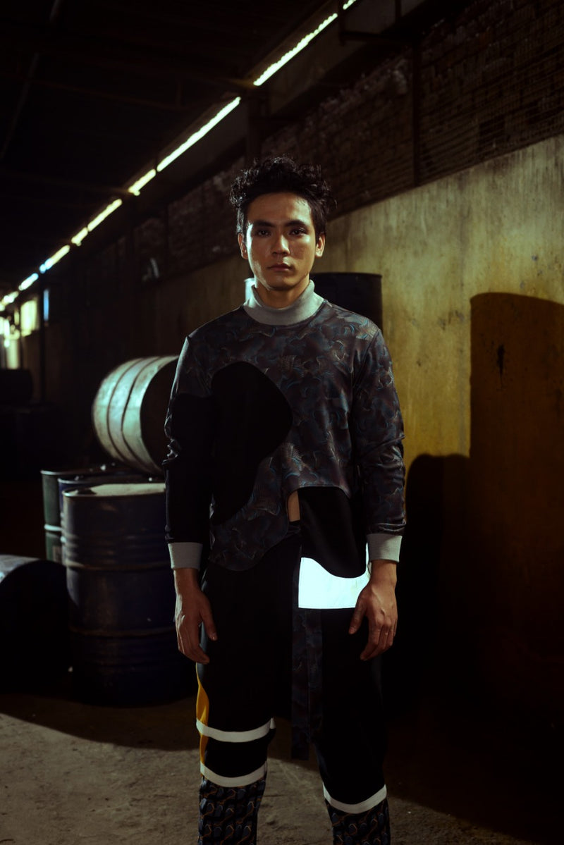 Agitation Print Jumper - siddhantagrawal