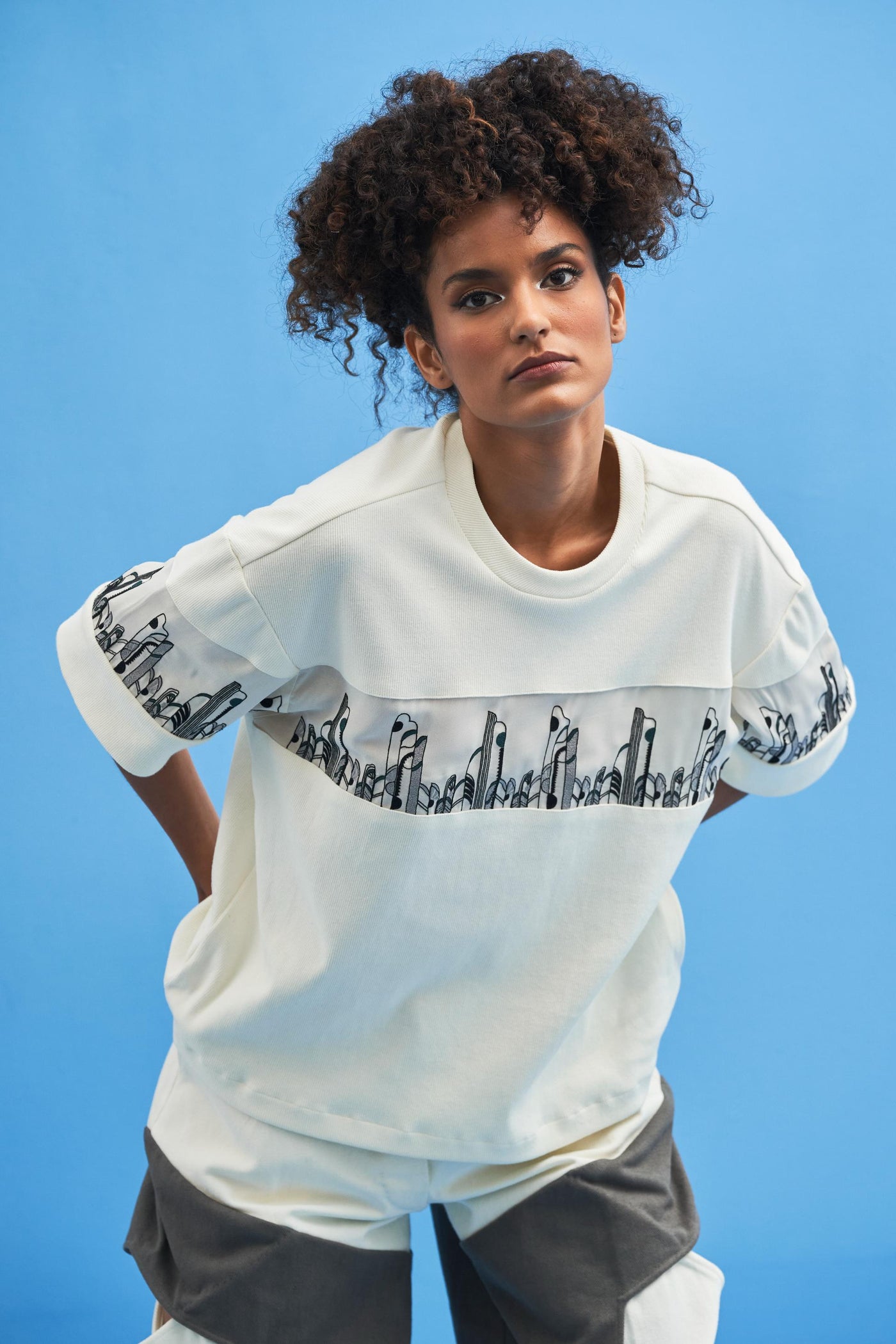 Off-White Coastline Embroidered T-Shirt - siddhantagrawal