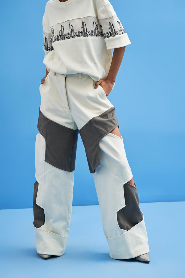 Structured Layered Trousers - Image 4