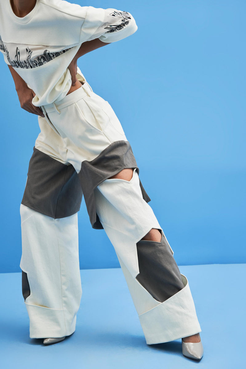 Structured Layered Trousers - siddhantagrawal