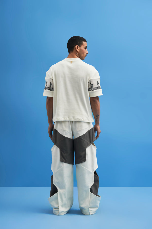 Structured Layered Trousers - Image 3