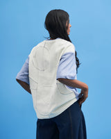 Steel Blue Shoji Patch Work T-Shirt - siddhantagrawal