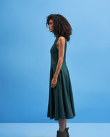 Green Crane Lace Dress