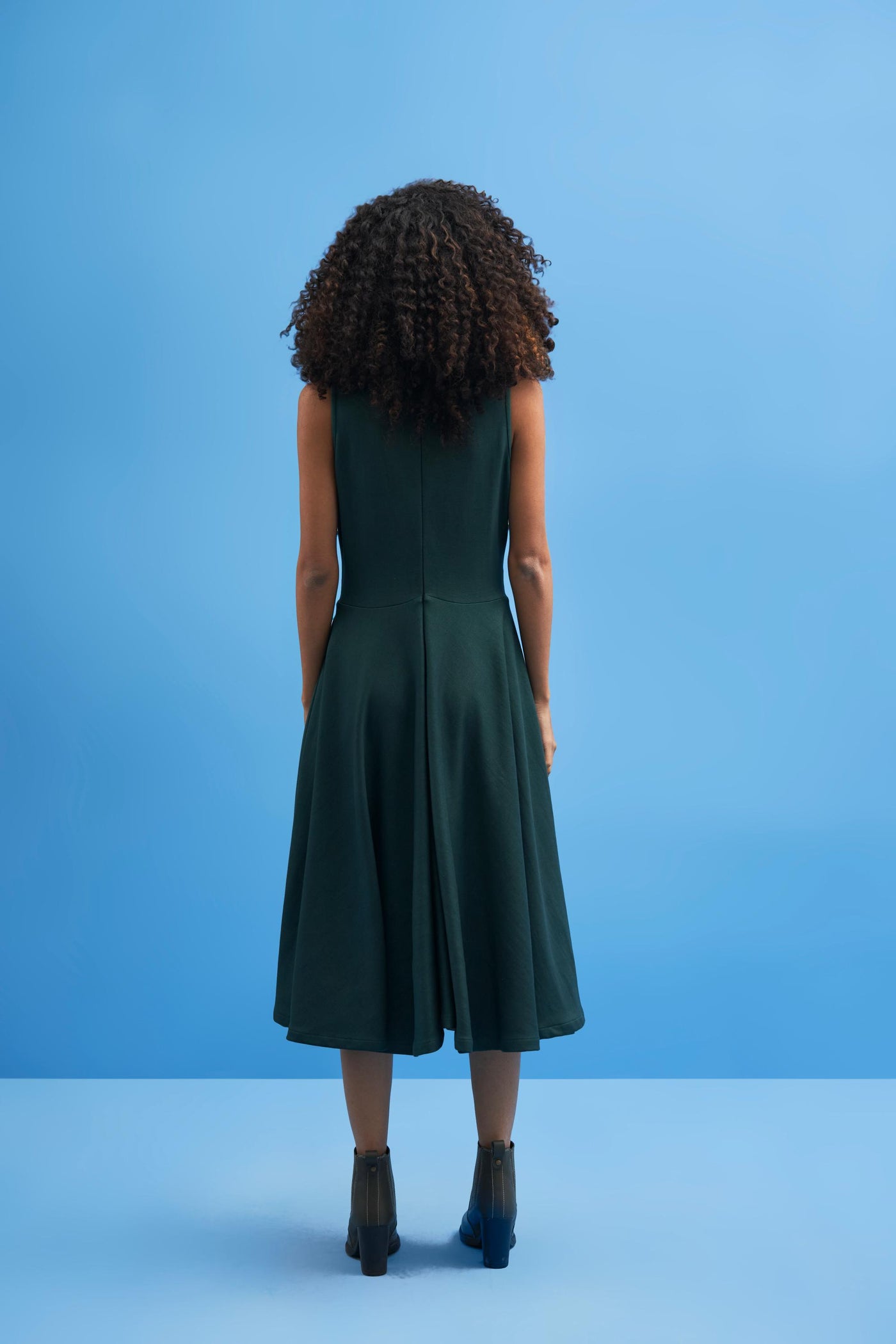 Green Crane Lace Dress