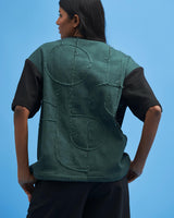 Black Shoji Patch Work T-Shirt - siddhantagrawal