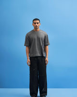 Grey Chrysler Hand-Embroidered T-Shirt - siddhantagrawal