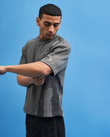 Grey Chrysler Hand-Embroidered T-Shirt - siddhantagrawal