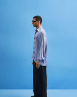 Steel Blue Batwing Shirt - siddhantagrawal