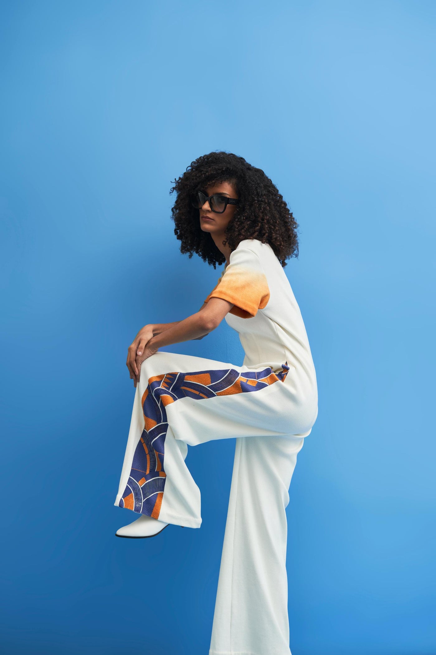 Off-White Lunette Embroidered Jumpsuit - siddhantagrawal