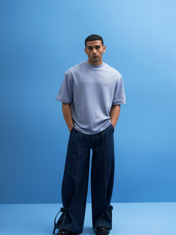 Denim Tie-Up Trousers - siddhantagrawal