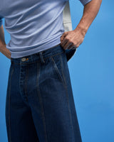 Denim Tie-Up Trousers - siddhantagrawal