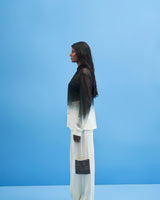 Ombré Crane Mesh Shirt - siddhantagrawal