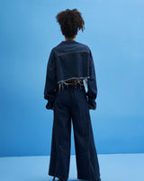 Denim Tie-Up Trousers - siddhantagrawal