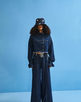 Denim Tie-Up Trousers - siddhantagrawal