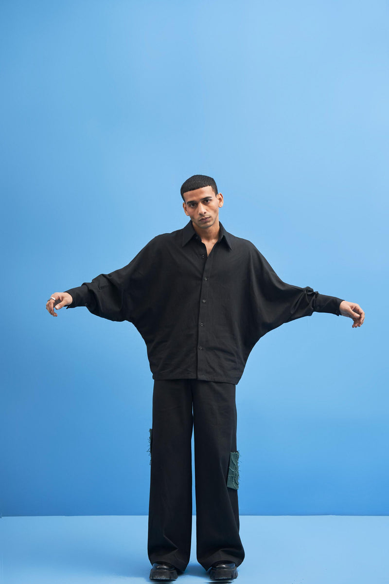 Black Batwing Shirt - siddhantagrawal