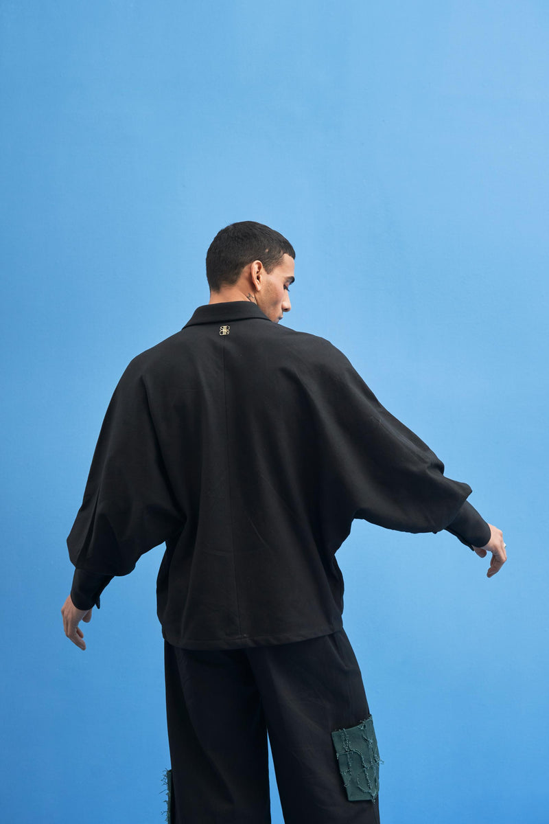 Black Batwing Shirt - siddhantagrawal