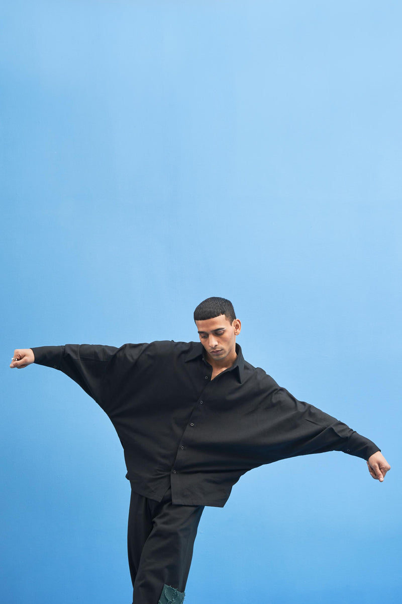 Black Batwing Shirt - siddhantagrawal